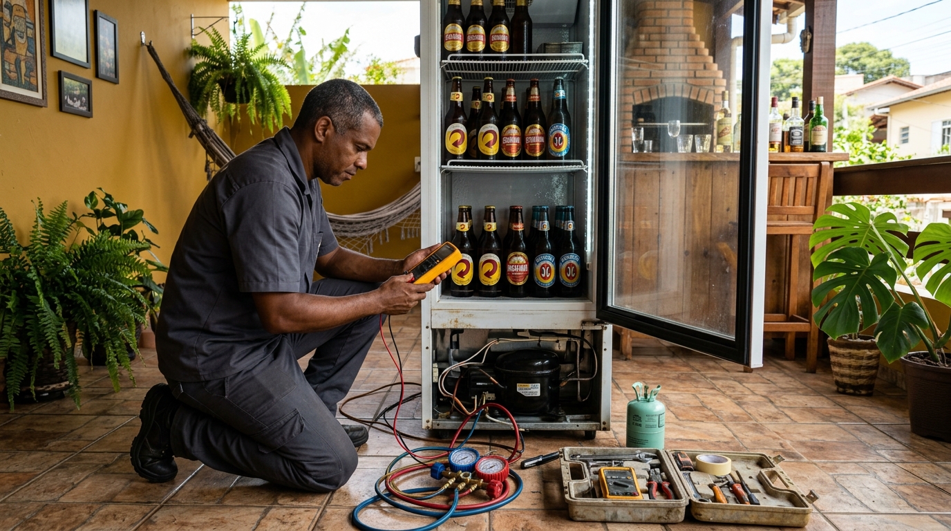 Conserto de placa eletrônica de cervejeira em Indaiatuba‑SP